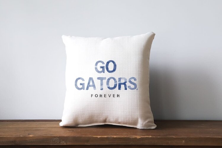 Go Gators Forever UF Pillow