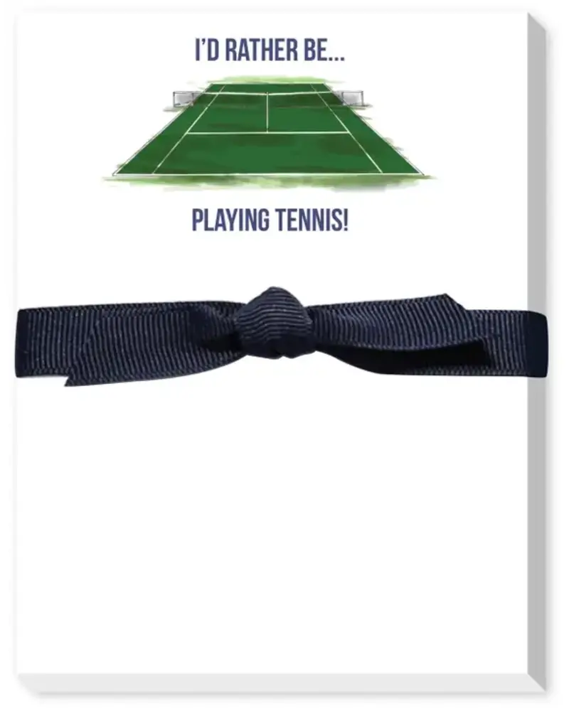 Donovan Designs I'd Rather Be Playing Tennis Mini Notepad