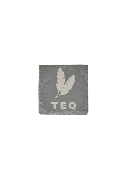 Initial Styles Set of 4 Slate Coasters - TEQ