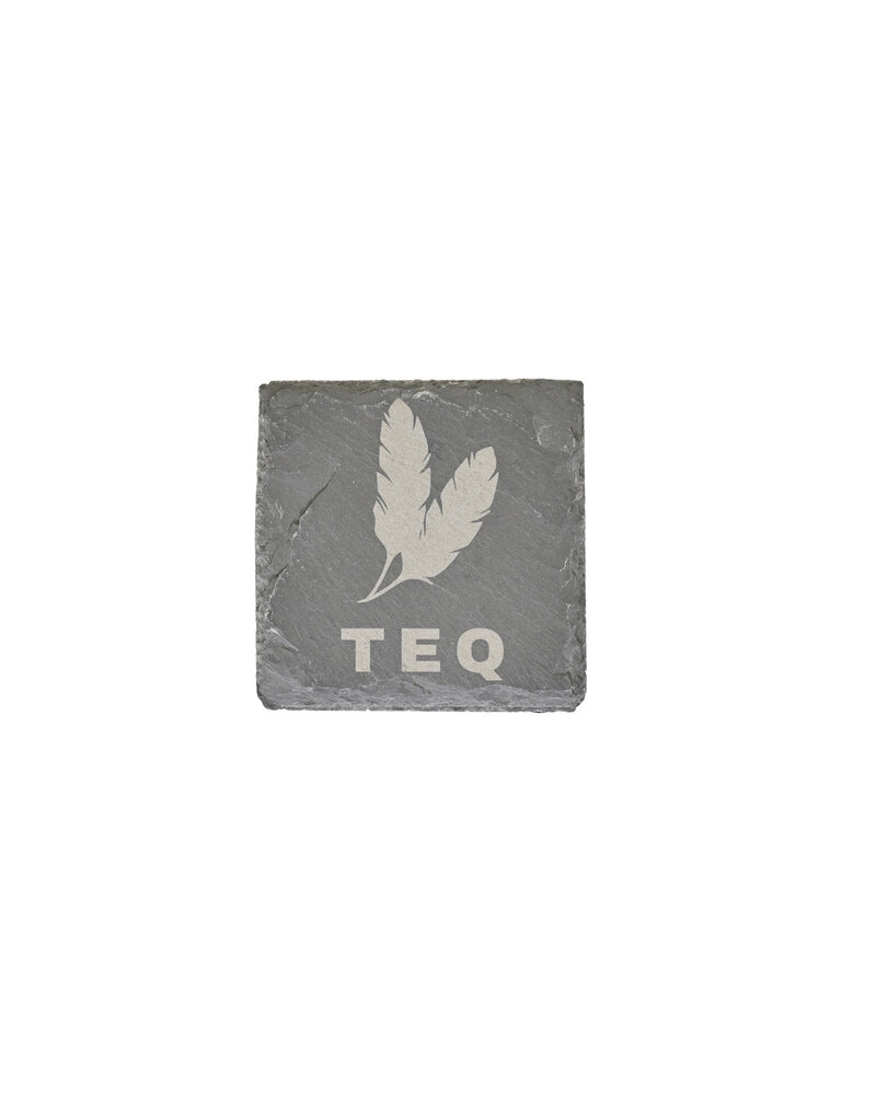 Initial Styles Tequesta Set of 4 Slate Coasters