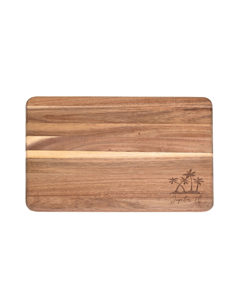 Initial Styles Jupiter Dark Wood Cutting Board