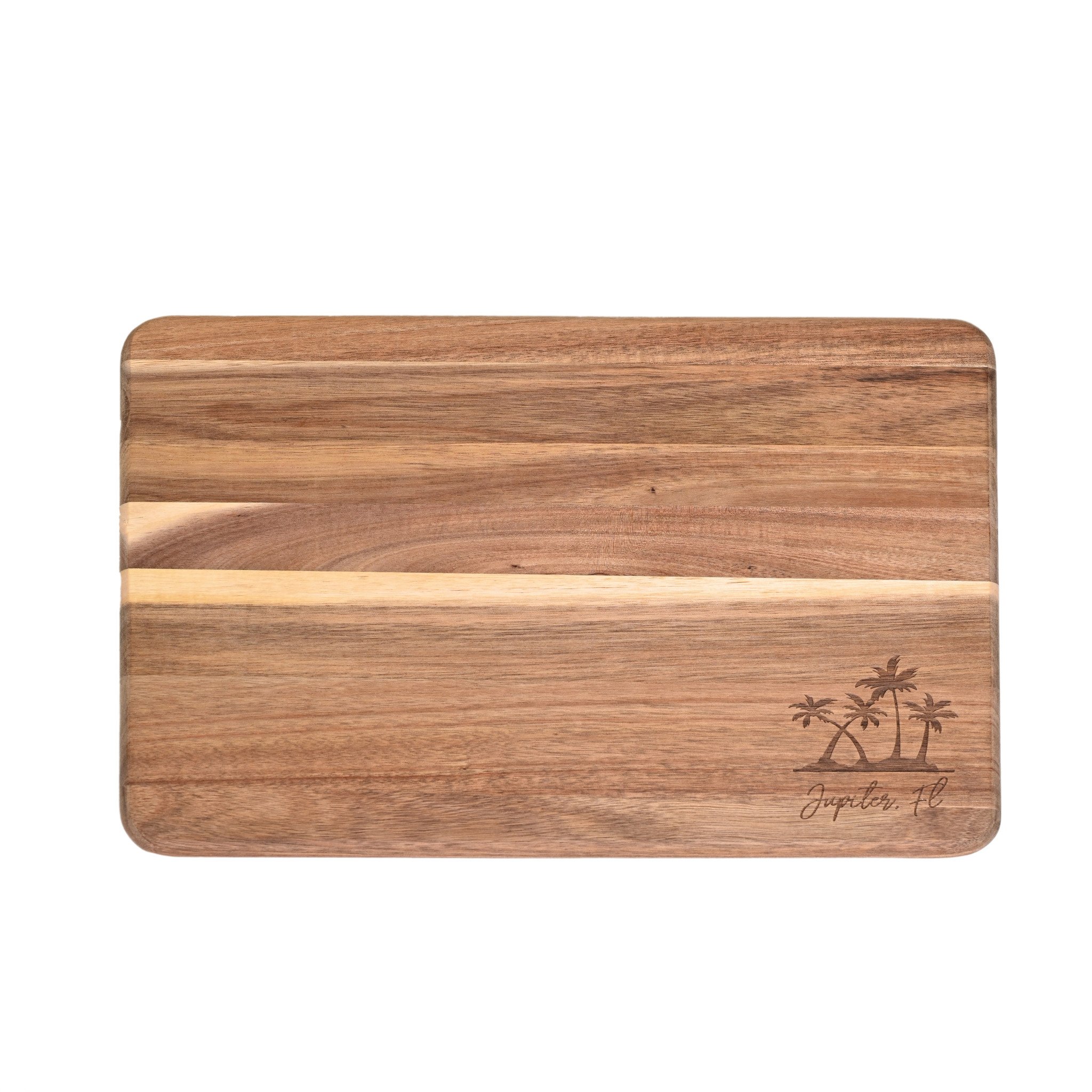 Initial Styles Jupiter Dark Wood Cutting Board