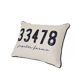 Jupiter Farms Zip Code Pillow
