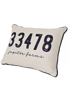 Jupiter Farms Zip Code Pillow