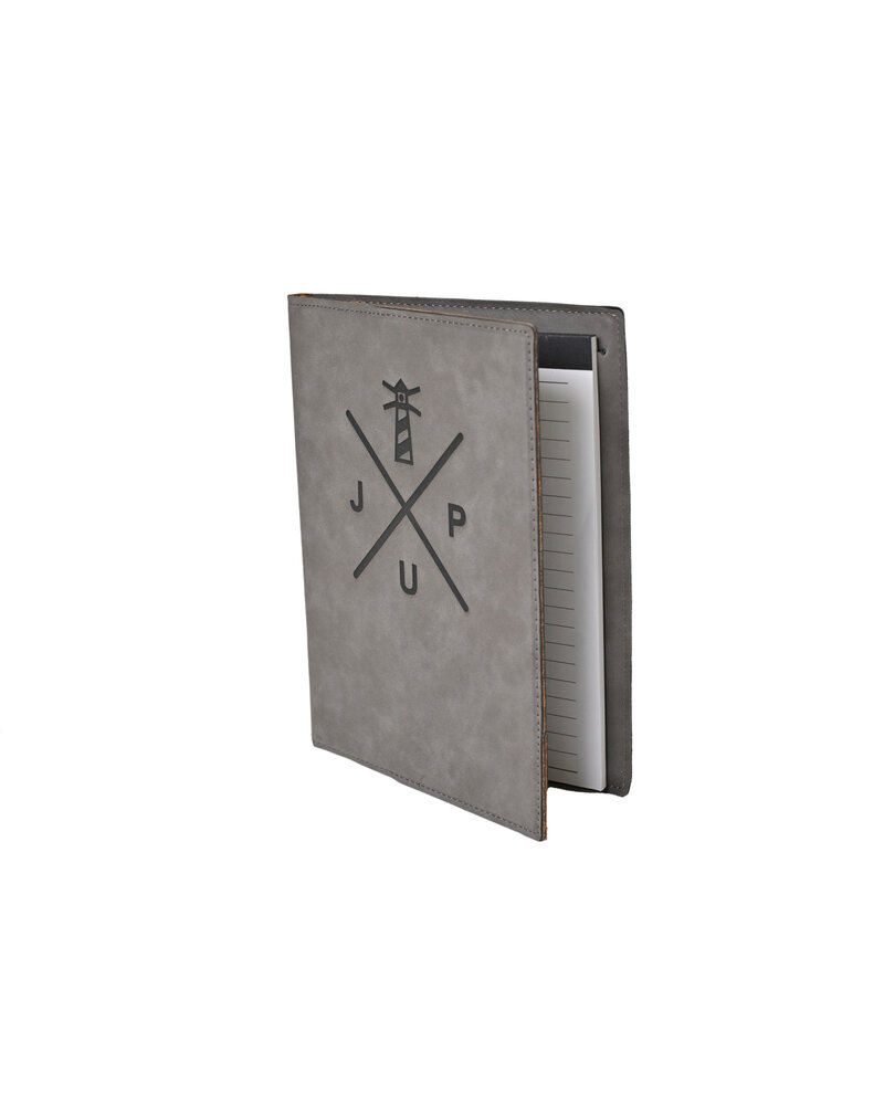 Initial Styles Leatherette Etched Journal - Small Grey