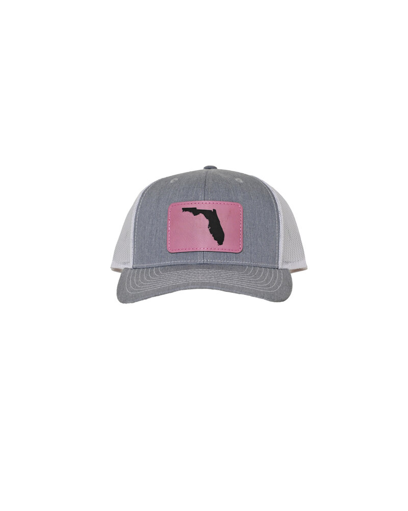 Initial Styles Etched Florida Patch Trucker Hat