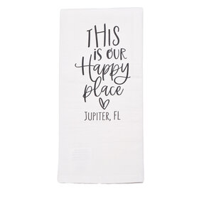 Initial Styles Tea Towel - This is Our Happy Place Jupiter