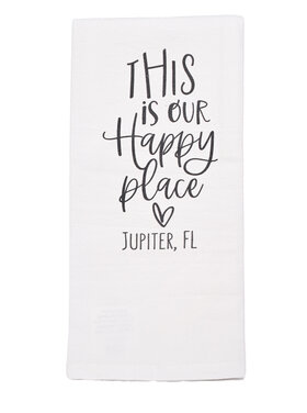 Initial Styles Tea Towel - This is Our Happy Place Jupiter