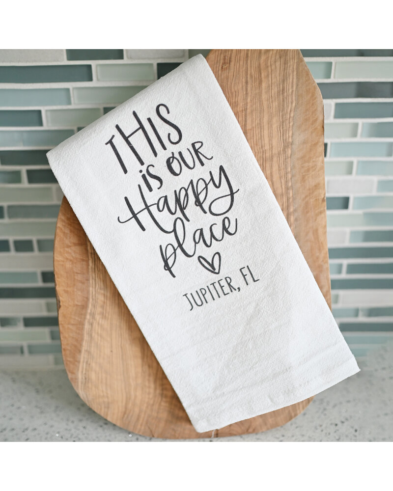 Initial Styles Initial Styles Tea Towel - This is Our Happy Place Jupiter
