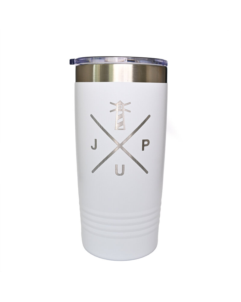 Initial Styles White JUP Tumbler