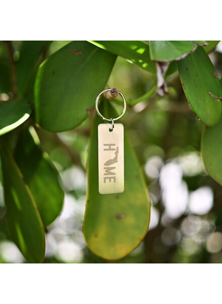 Initial Styles Florida HOME Keychain