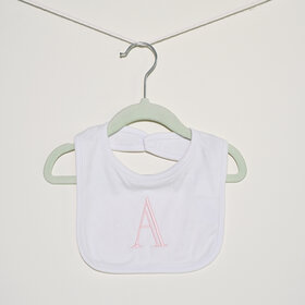 Pink Letter Bib