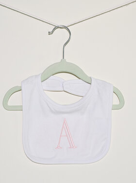 Pink Letter Bib