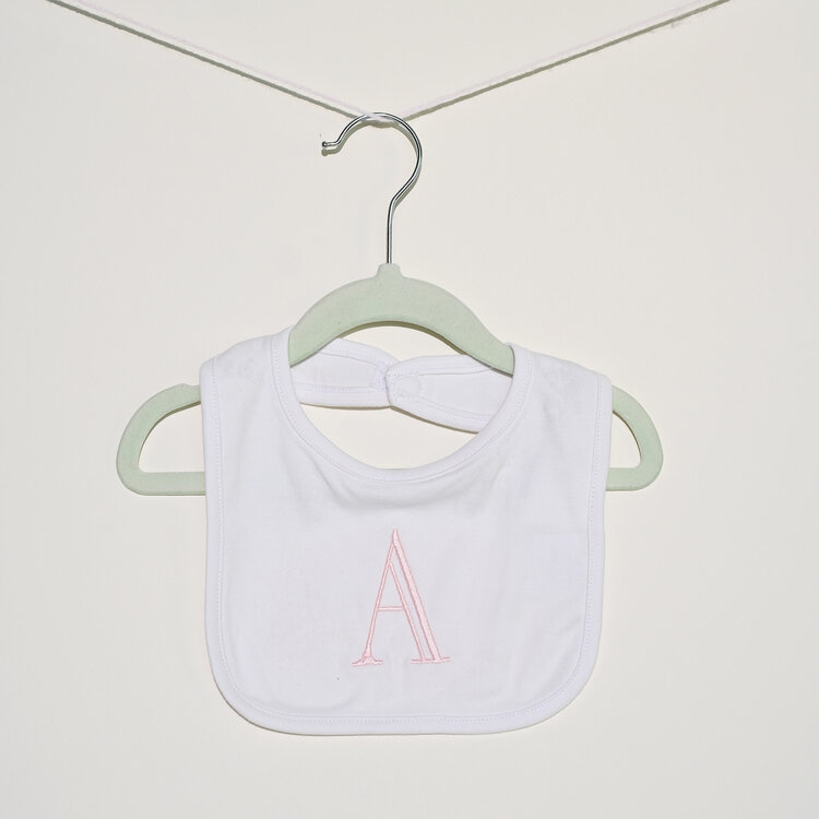 Pink Initial Bib