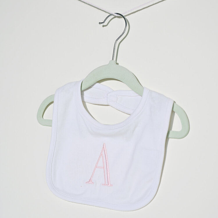 Pink Initial Bib