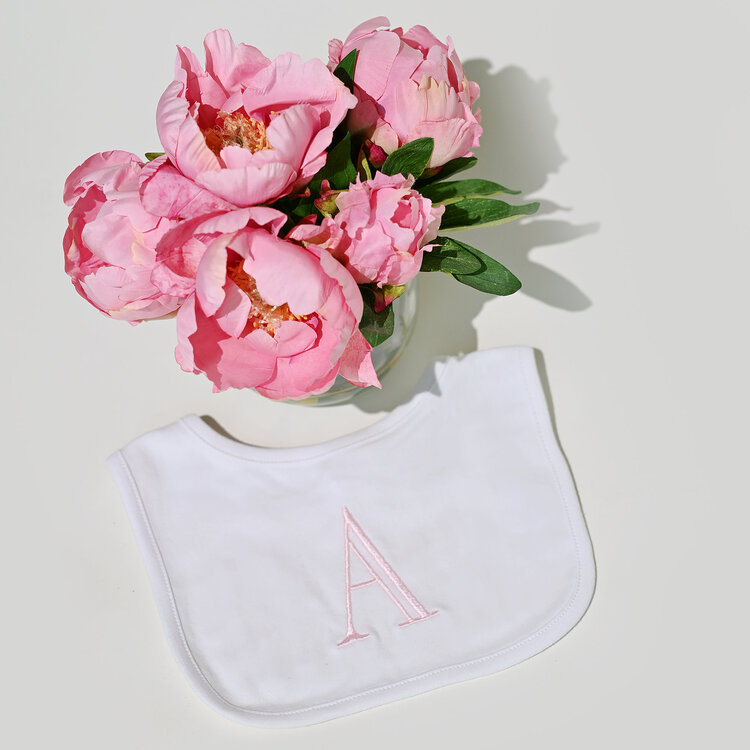 Pink Initial Bib