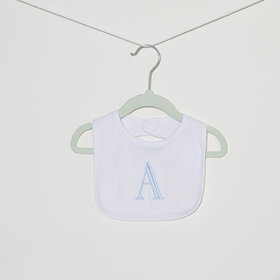 Blue Initial Bib