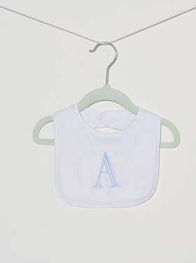 Blue Initial Bib