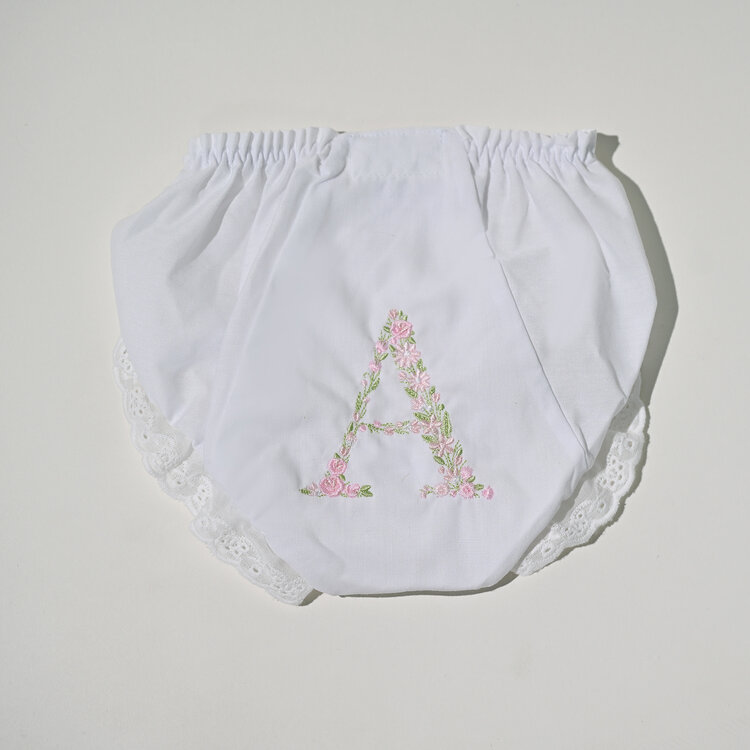 Baby Girl Bloomer Pink Letter