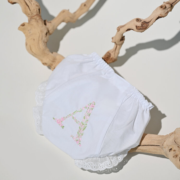 Baby Girl Bloomer Pink Letter