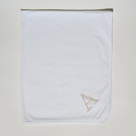 Flower Letter Receiving Blanket