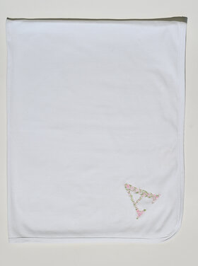 Flower Letter Receiving Blanket