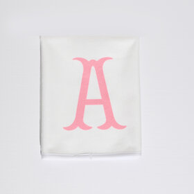 Pink Initial Burp Cloth