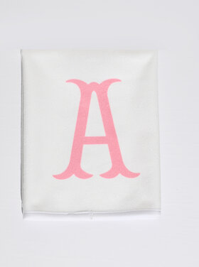 Pink Initial Burp Cloth