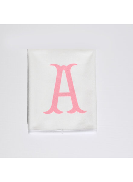 Initial Styles Pink Initial Burp Cloth