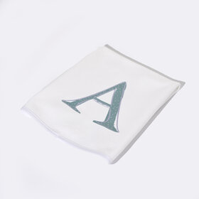 Burp Cloth - Green  Initial
