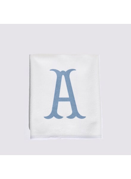 Initial Styles Burp Cloth - Blue Initial