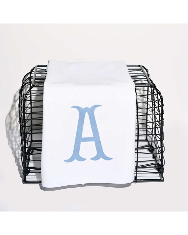 Initial Styles Burp Cloth - Blue Initial