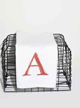 Brown Burp Cloth - Brown  Initial