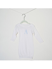 Initial Styles Blue Initial Layette Gown