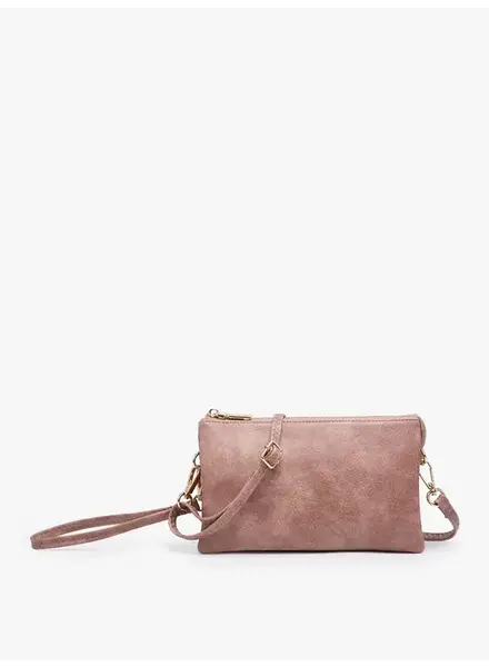 Jen & Co. Dark Rose Crossbody + Clutch