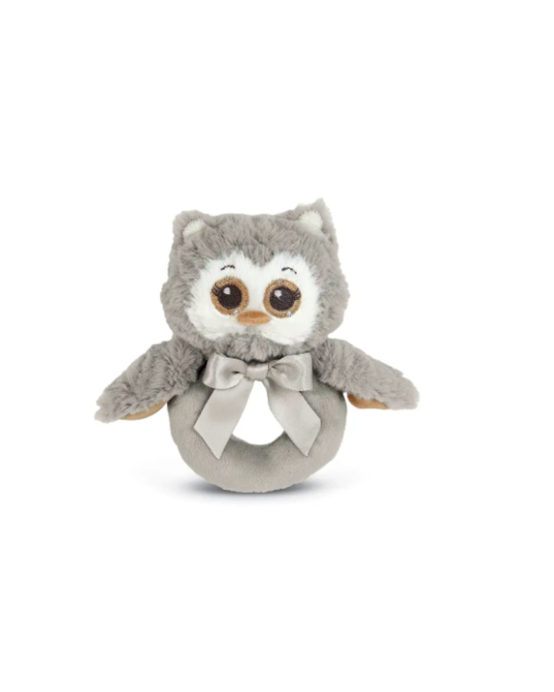 Bearington Baby Owl Ring Rattle