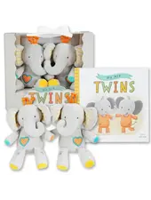 Bearington Bearington Book & Stuffy Gift Set - We are TWINS