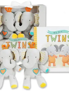 Bearington Book & Stuffy Gift Set - We are TWINS