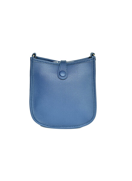 Initial Styles Faux Leather Mini Crossbody - Navy