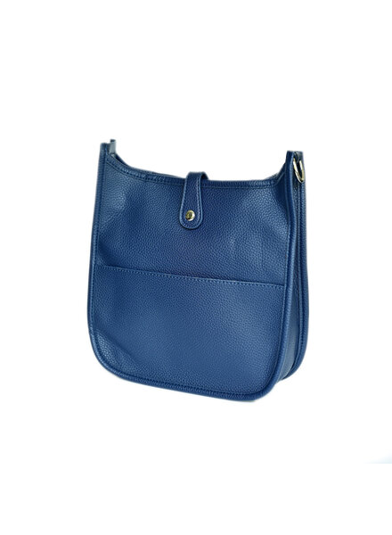 Initial Styles Faux Leather Crossbody - Navy
