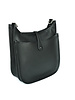 Initial Styles Faux Leather Large Crossbody - Black