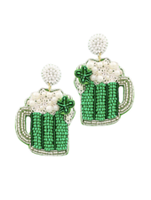Initial Styles St. Patrick's Day Green Earrings