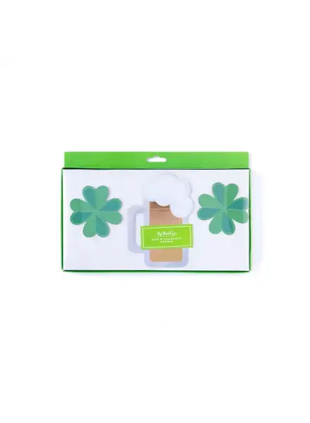 My Mind's Eye St. Patrick's Day Shamrock & Beer Canvas Banner