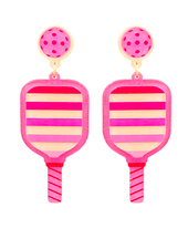 Initial Styles Pickleball Paddle Earrings - 2 Color Options