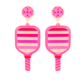 Pickleball Paddle Earrings - 2 Color Options
