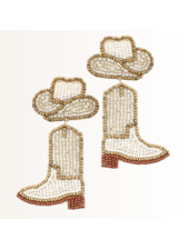 Initial Styles Cowboy Hat & Boots Earrings
