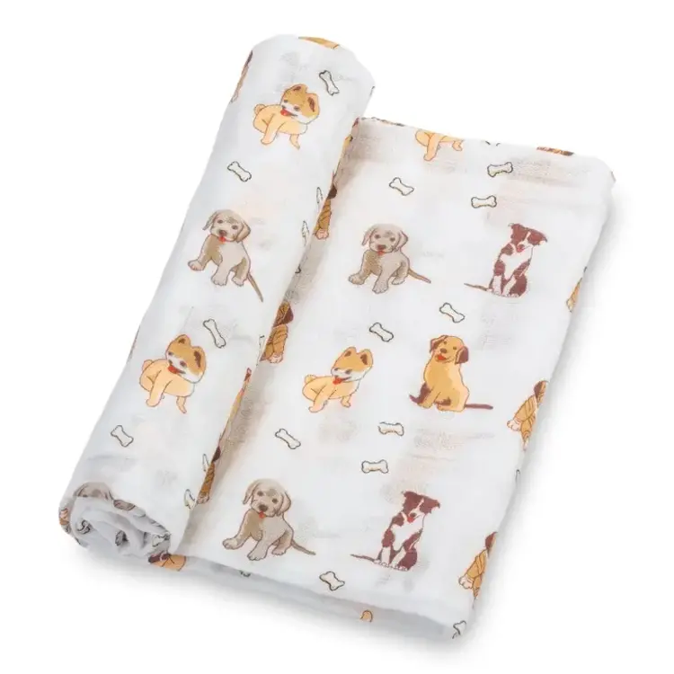 Dog Muslin Baby Blanket