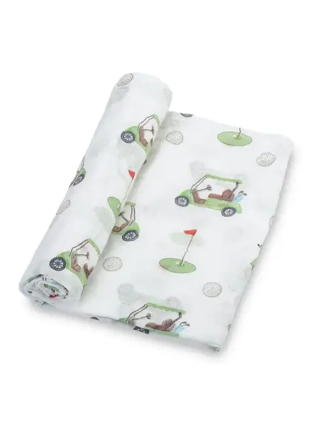 LollyBanks Golfing A Round Baby Blanket