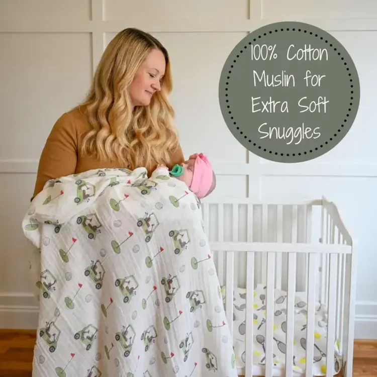 Golf Muslin Baby Blanket