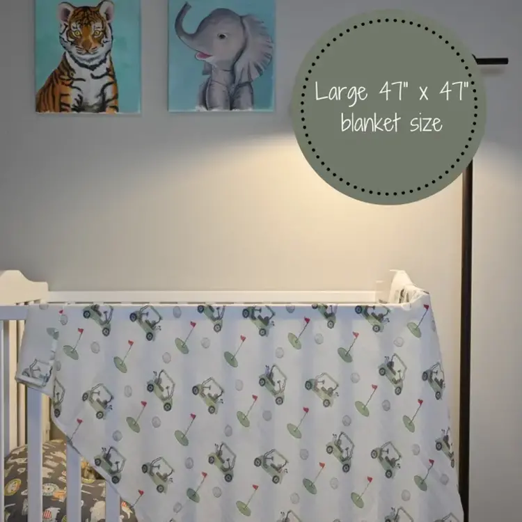 Golf Muslin Baby Blanket